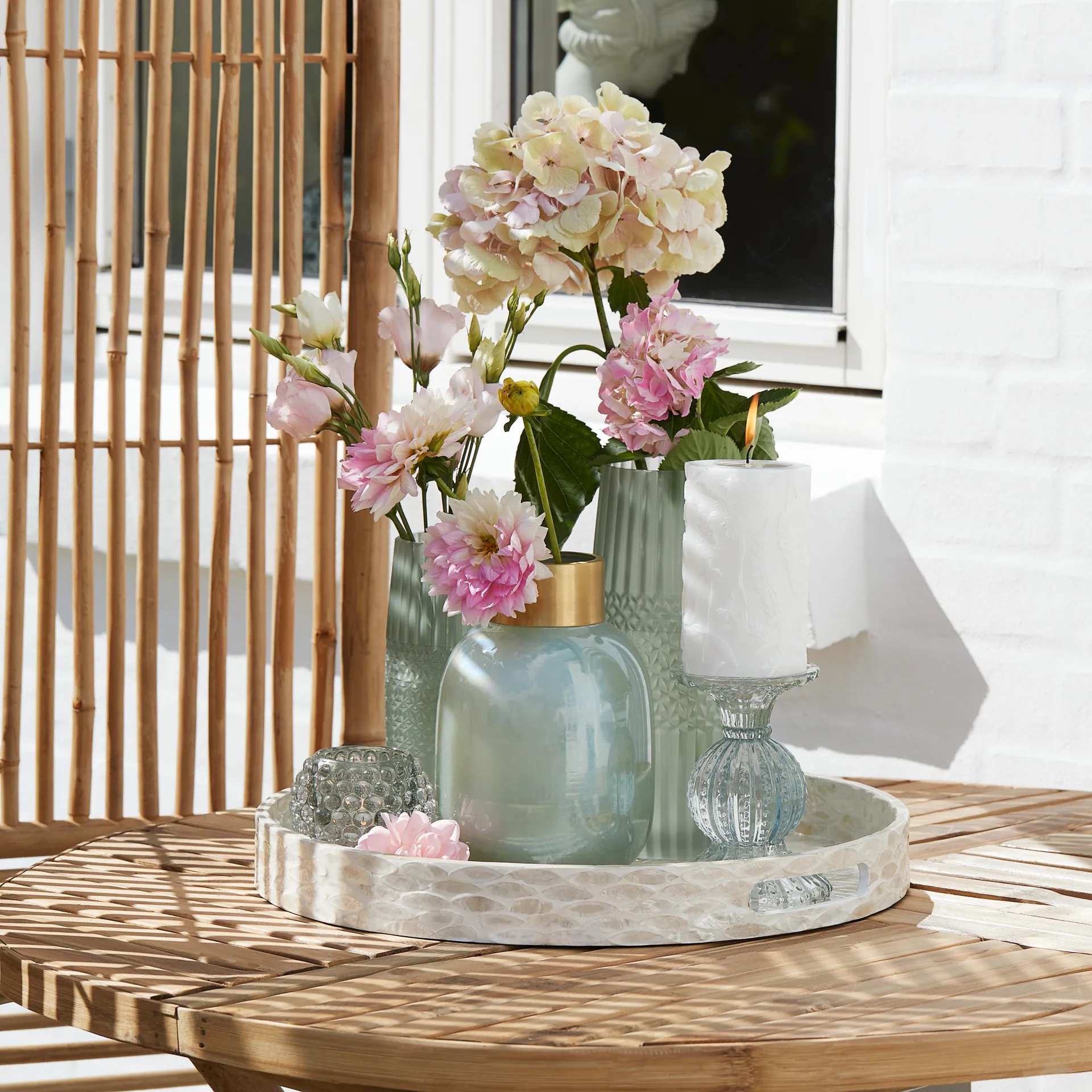 Vase Alma 33 cm, Iceberg green Lene Bjerre