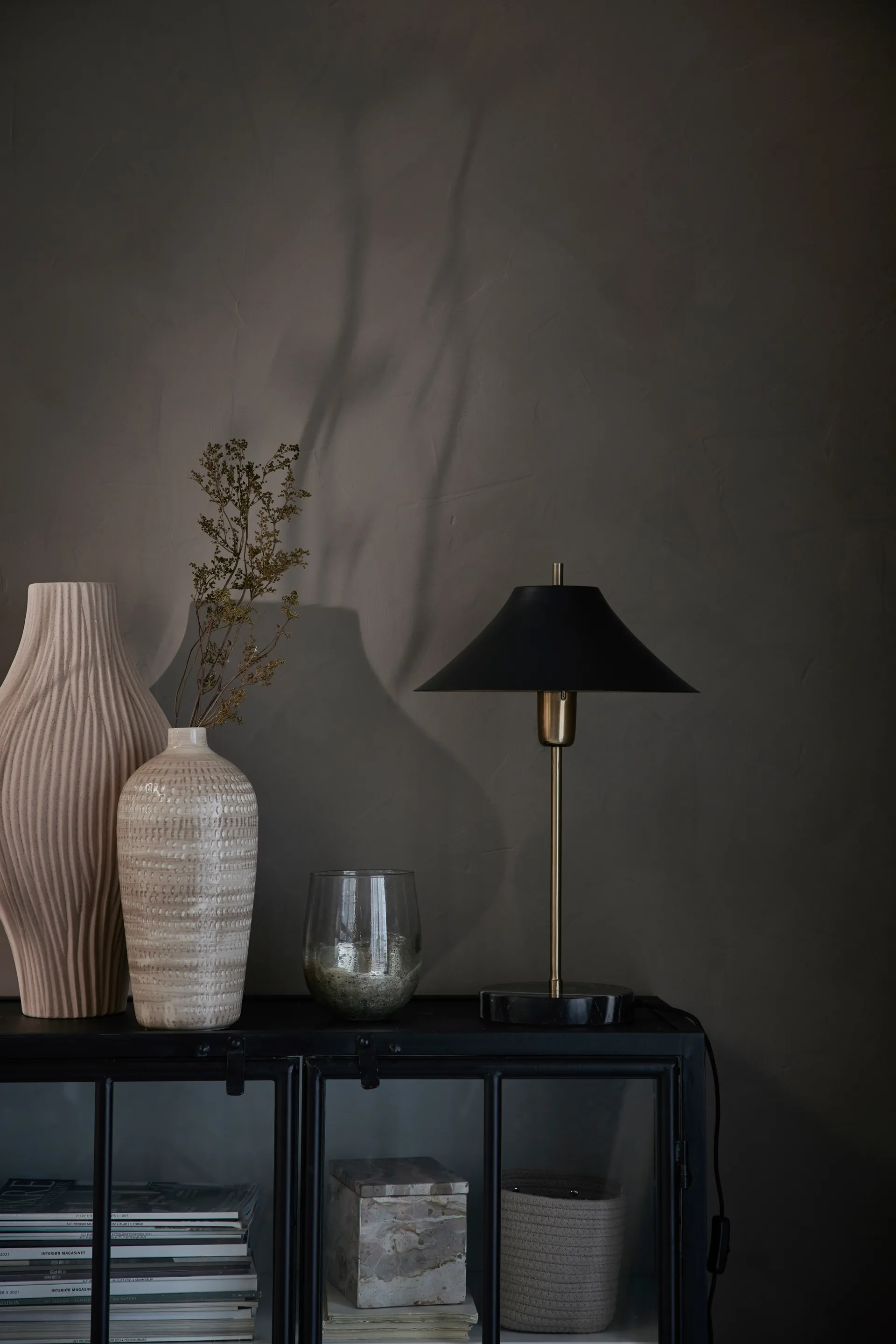 Vase décoratif Esmia 50 cm, Poudreux Lene Bjerre