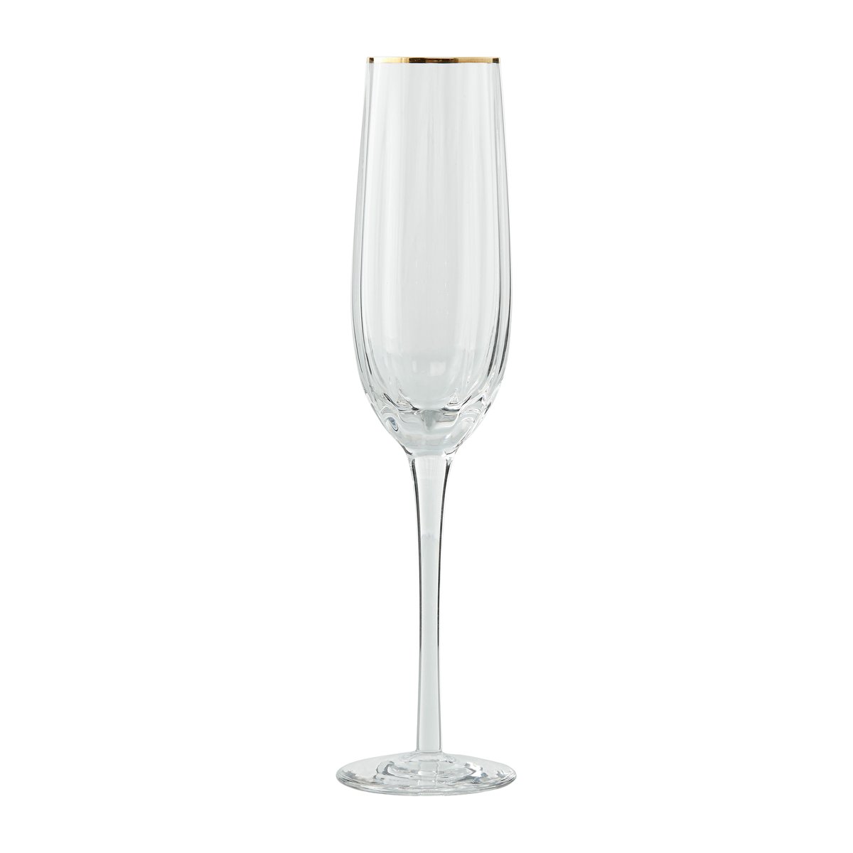 lene bjerre verre à champagne claudine 23,5 cl clear-light gold