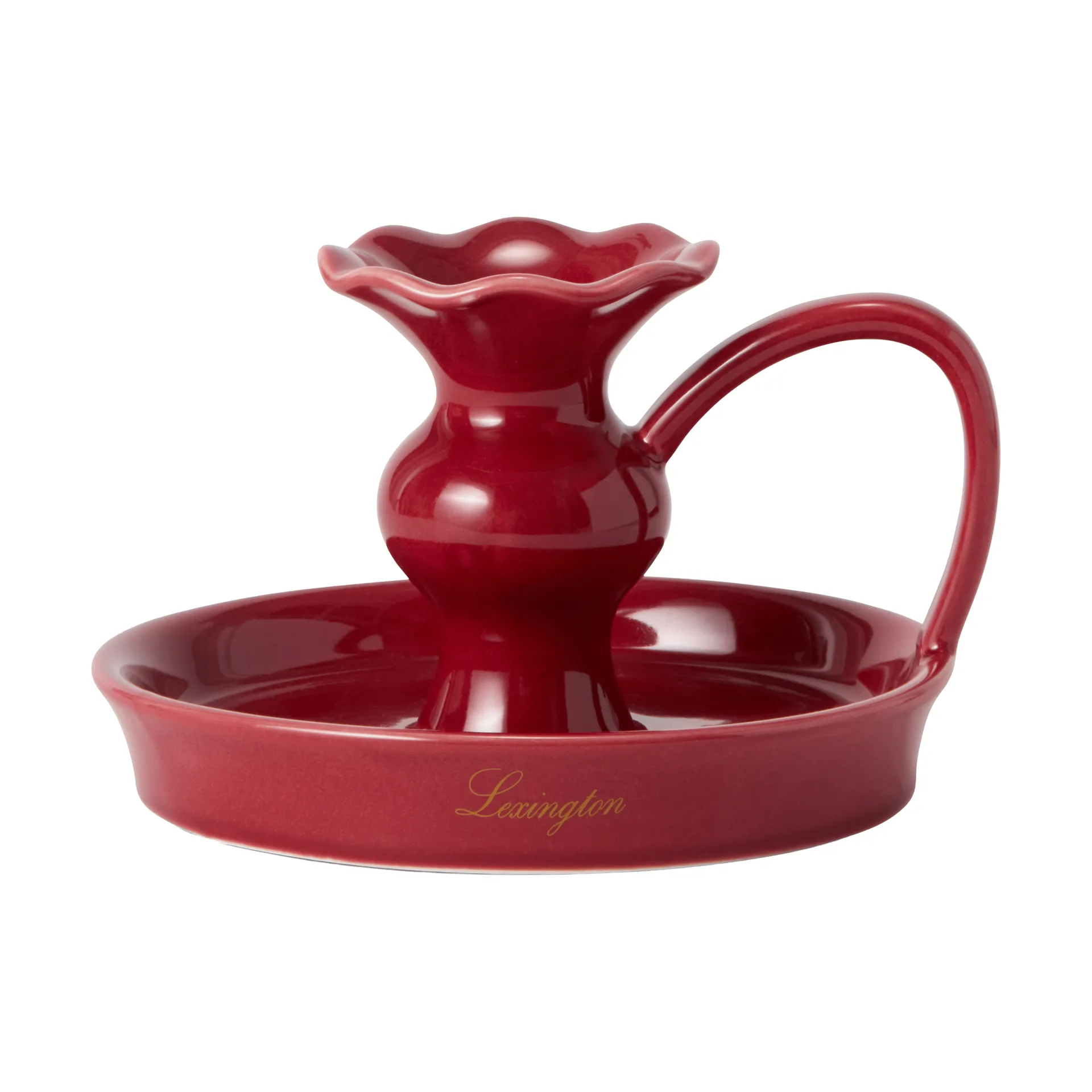 Bougeoir bas Lexington, Red, 15x14x11 cm Lexington