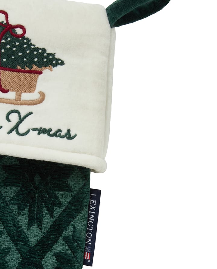 Chaussette de Noël Jacquard coton/viscose écologique, Green Lexington