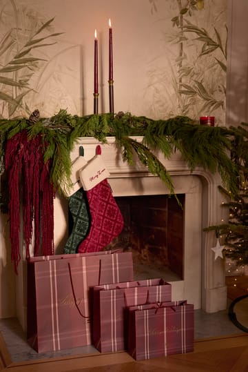 Chaussette de Noël Jacquard coton/viscose écologique - Green - Lexington