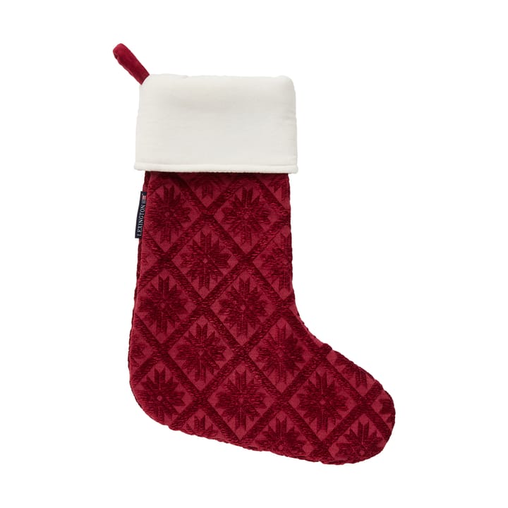 Chaussette de Noël Jacquard coton/viscose écologique, Red Lexington