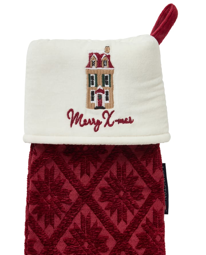 Chaussette de Noël Jacquard coton/viscose écologique, Red Lexington