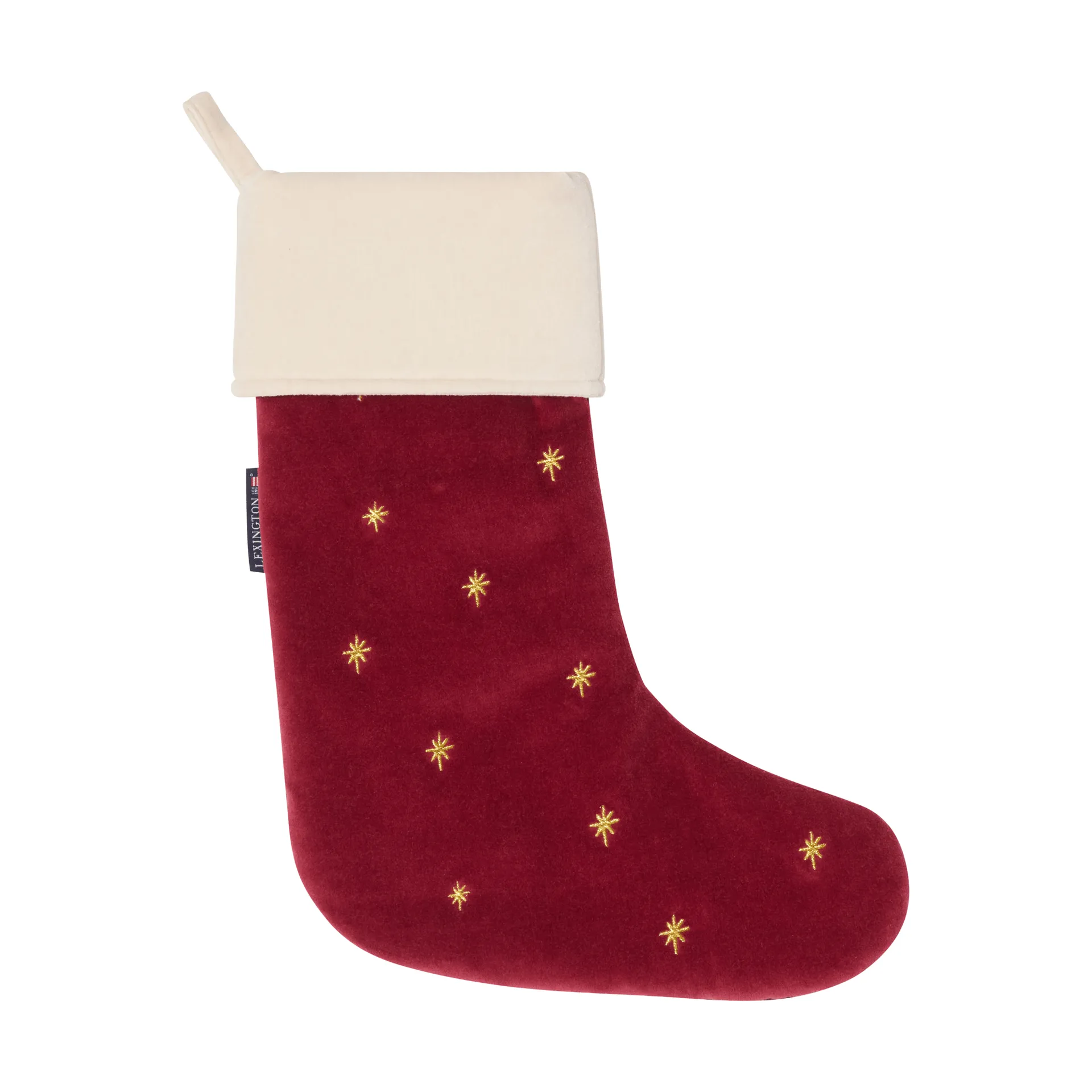 Chaussette de Noël velvet Lexington, Red, 45 cm Lexington