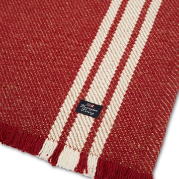 Chemin de table avec franges Striped 50x250 cm - Rouge-blanc - Lexington