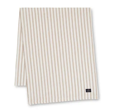Chemin de table Icons Herringbone Striped 50x150 cm - Beige-white - Lexington