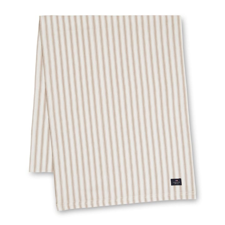 Chemin de table Icons Herringbone Striped 50x150 cm - Beige-white - Lexington