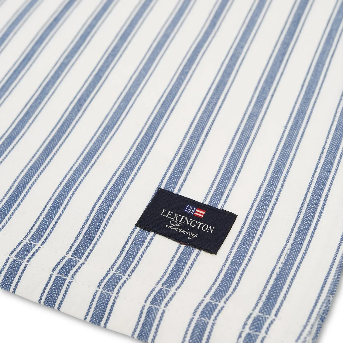 Chemin de table Icons Herringbone Striped 50x150 cm, Blue-white Lexington