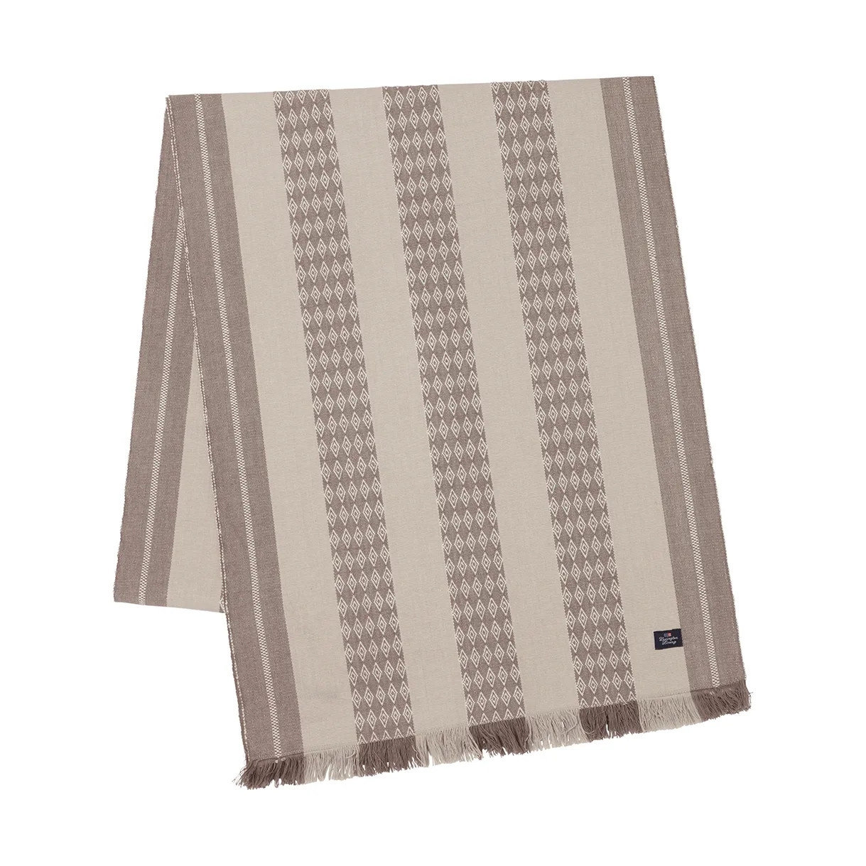 Chemin de table Jacquard Striped 50x350 cm, Beige Lexington