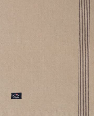 Chemin de table Organic Cotton Oxford 50x250 cm - Beige-dark gray - Lexington