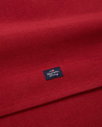 Chemin de table Side Striped Organic Cotton Rib 50x250 cm - Red-beige - Lexington