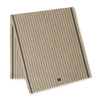 Chemin de table Striped Jute Cotton 50x250 cm - Beige-dark gray - Lexington