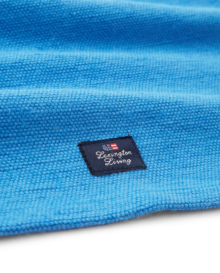 Cotton Jute Placemat with Side Stripes 40x50 cm, Bleu-blanc Lexington