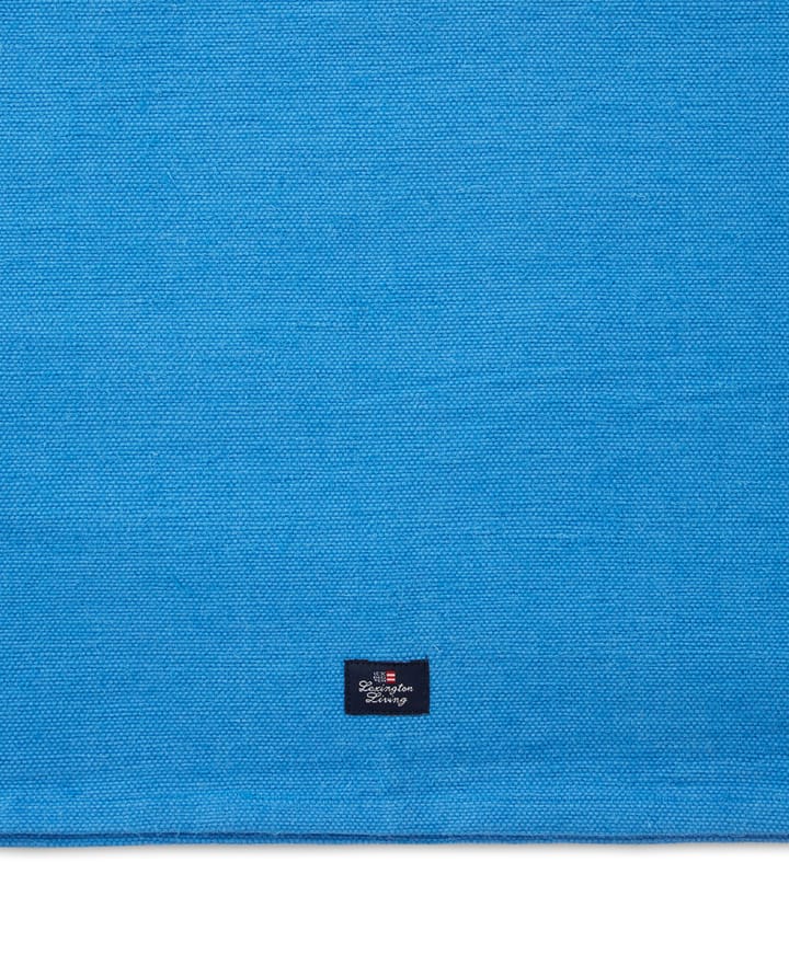 Cotton Jute Runner with Side Stripes 50x250 cm - Bleu-blanc - Lexington