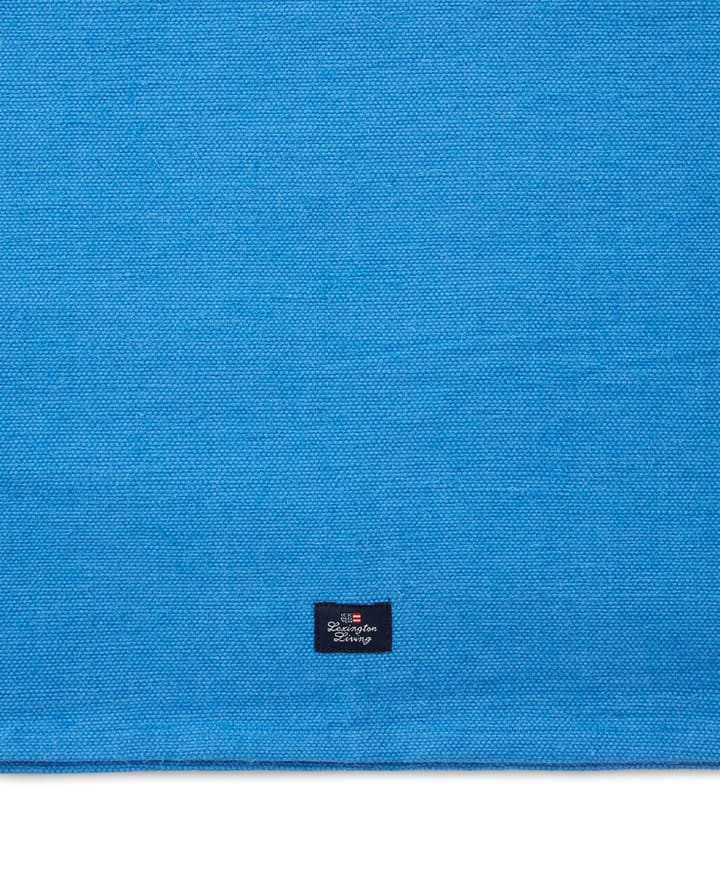 Cotton Jute Runner with Side Stripes 50x250 cm, Bleu-blanc Lexington