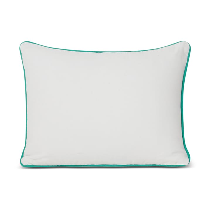 Coussin Beach Club Small Embroidered 30x40 cm, Bleu-blanc-vert Lexington