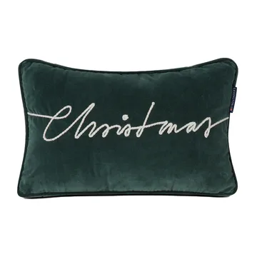 Coussin Christmas Cotton Velvet 30x50 cm - Vert - Lexington