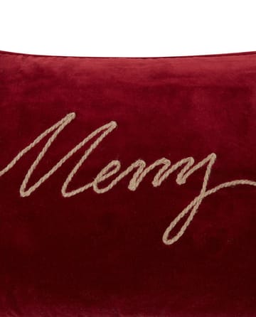 Coussin Merry Cotton Velvet 30x50 cm - Red - Lexington