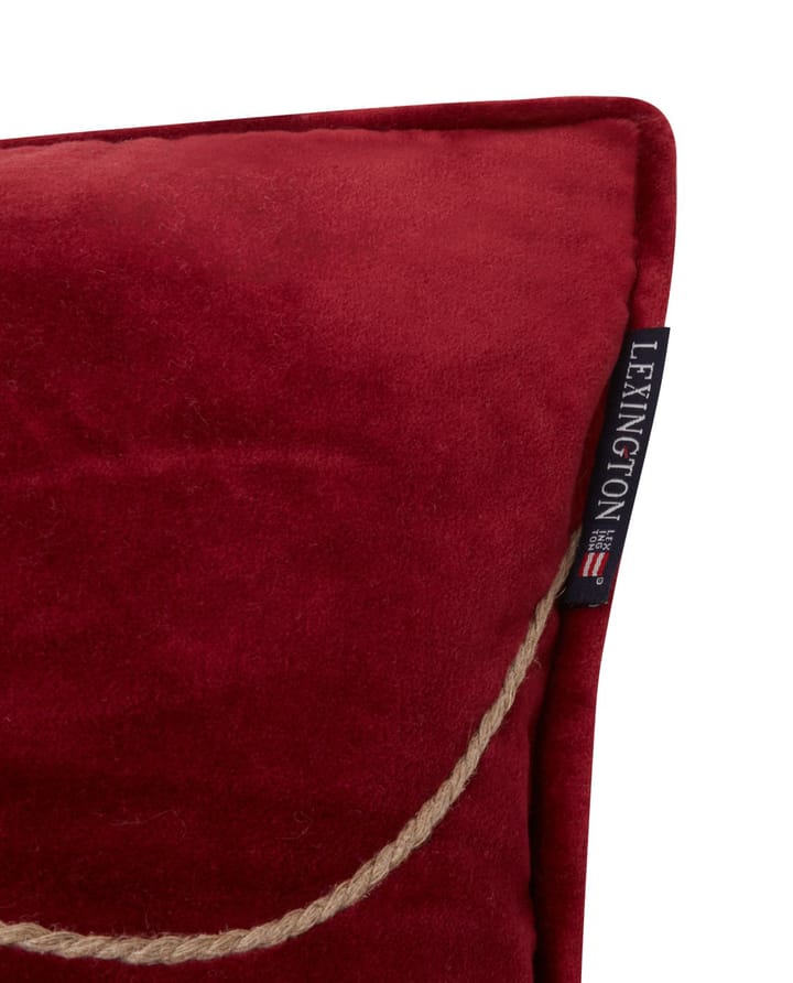 Coussin Merry Cotton Velvet 30x50 cm - Red - Lexington