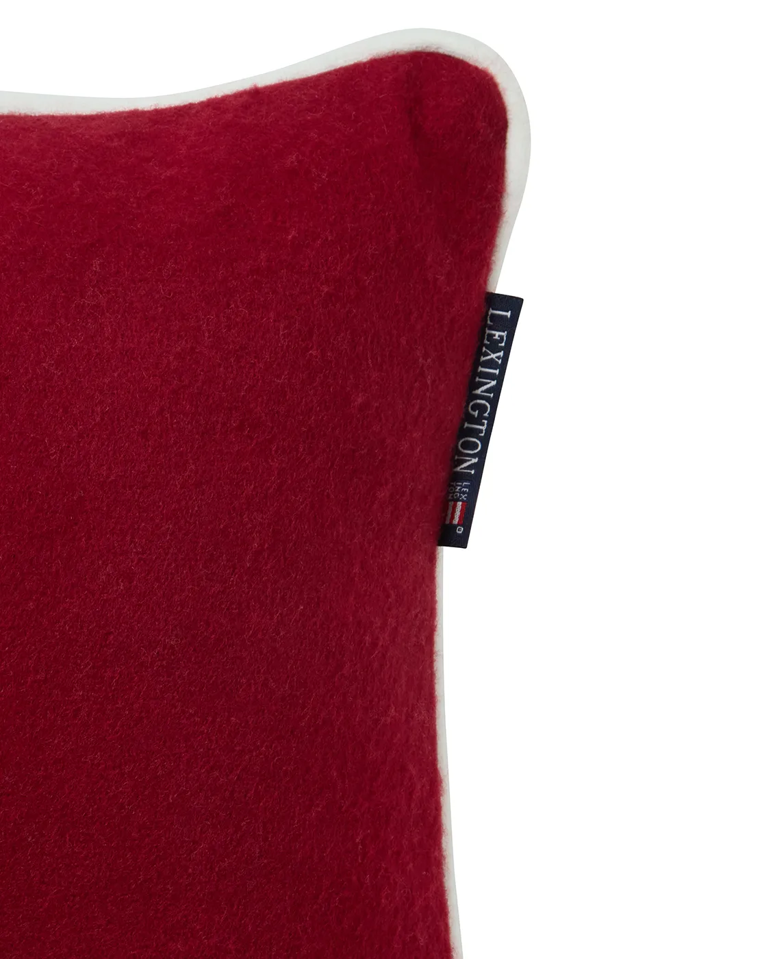 Coussin Ornament mélange laine 30x40 cm, Red-white Lexington