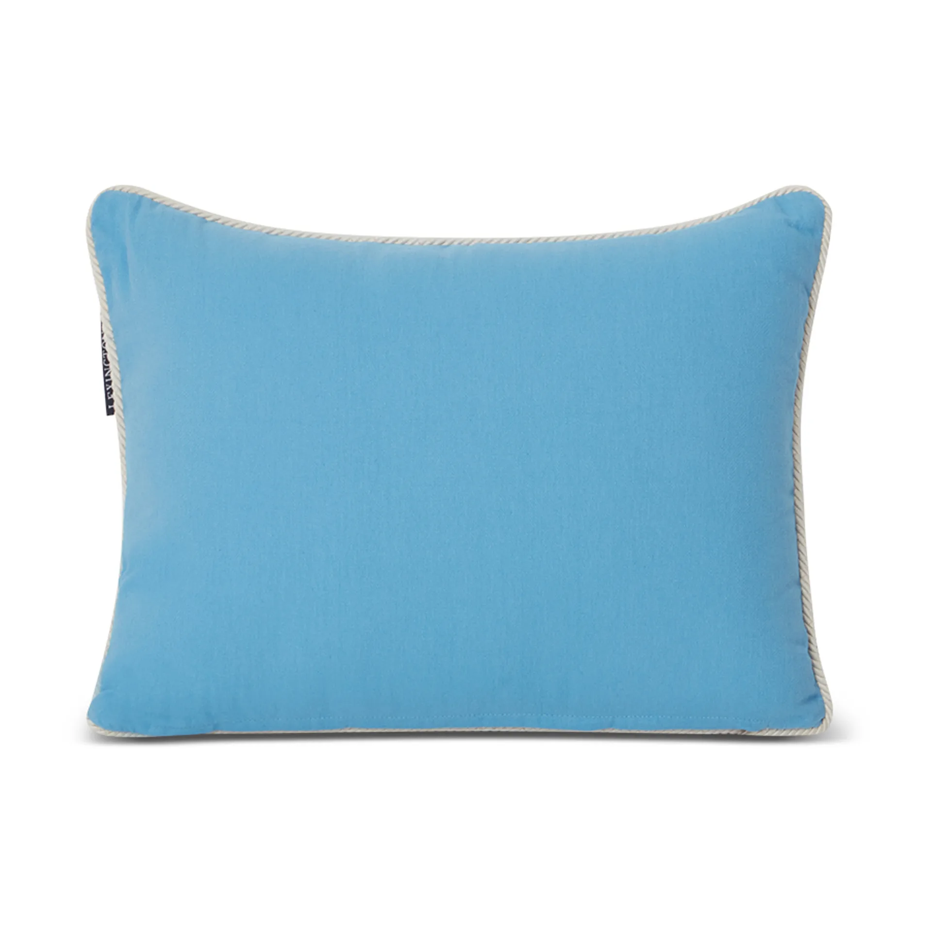 Coussin Seaside Small Organic Cotton Twill 30x40 cm, Bleu-beige clair Lexington