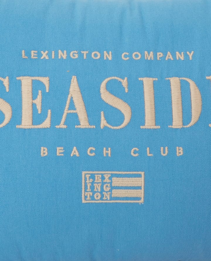 Coussin Seaside Small Organic Cotton Twill 30x40 cm, Bleu-beige clair Lexington