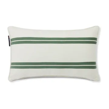 Coussin Side Striped Small 30x50 cm - White-green - Lexington