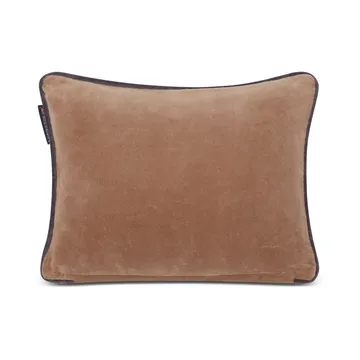 Coussin Ski Lodge Organic Cotton Velvet 30x40 cm - Beige-dark gray - Lexington