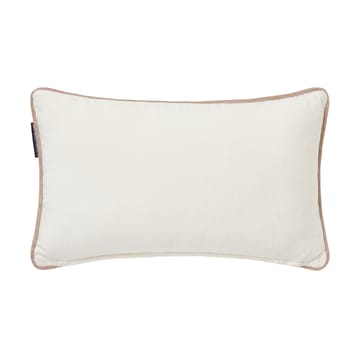Coussin Ski resort éco. coton twill 30x50 cm - White-Dark blue - Lexington