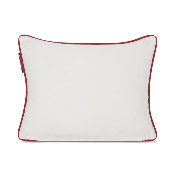 Coussin Skier Organic Cotton Twill 30x40 cm , White-dark blue multi Lexington