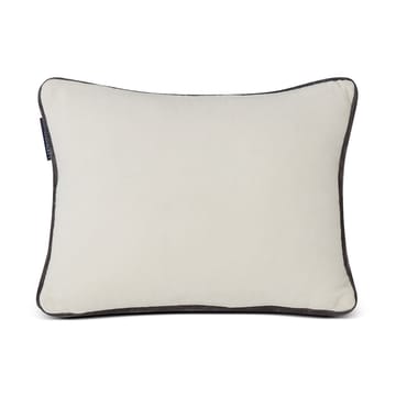Coussin Snowmen Embroidered Cotton Velvet 30x40 cm - Blanc - Lexington