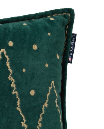 Coussin Winter House éco. coton velours 30x50 cm - Green-Light Beige - Lexington