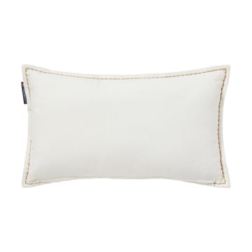 Coussin Winter House éco. coton velours 30x50 cm - White-Light beige - Lexington