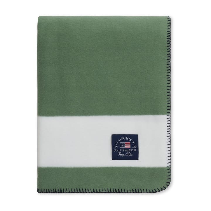 Couverture polaire Irregular Striped 130x170 cm, Green-White Lexington