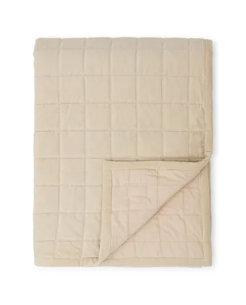 Couvre-lit Cotton Velvet quilted 160x240 cm - Light beige - Lexington