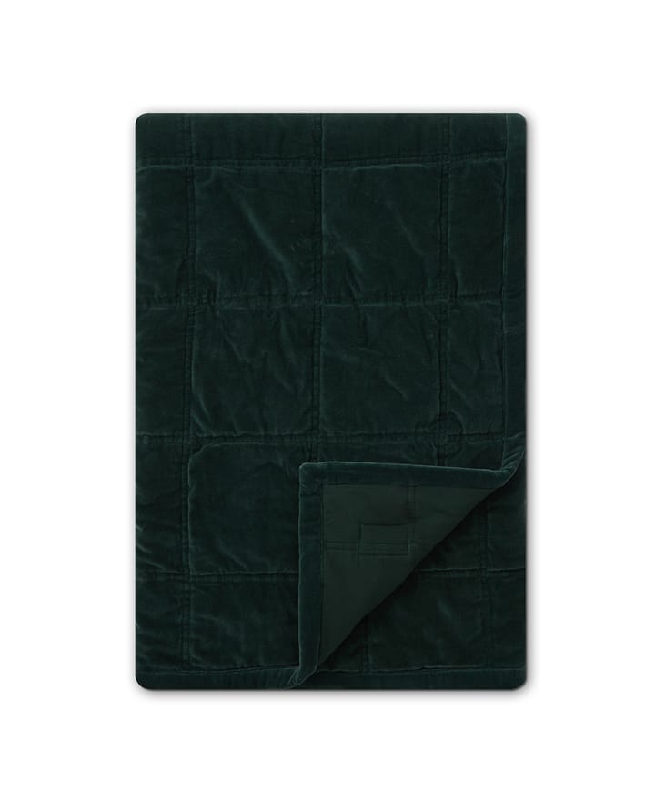 Couvre-lit Cotton Velvet quilted 240x260 cm, Vert Lexington