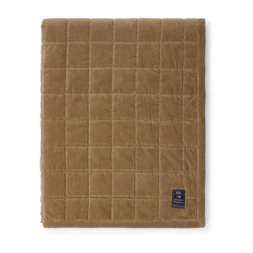 Couvre-lit Cotton Velvet quilted 240x260 cm - Walnut - Lexington