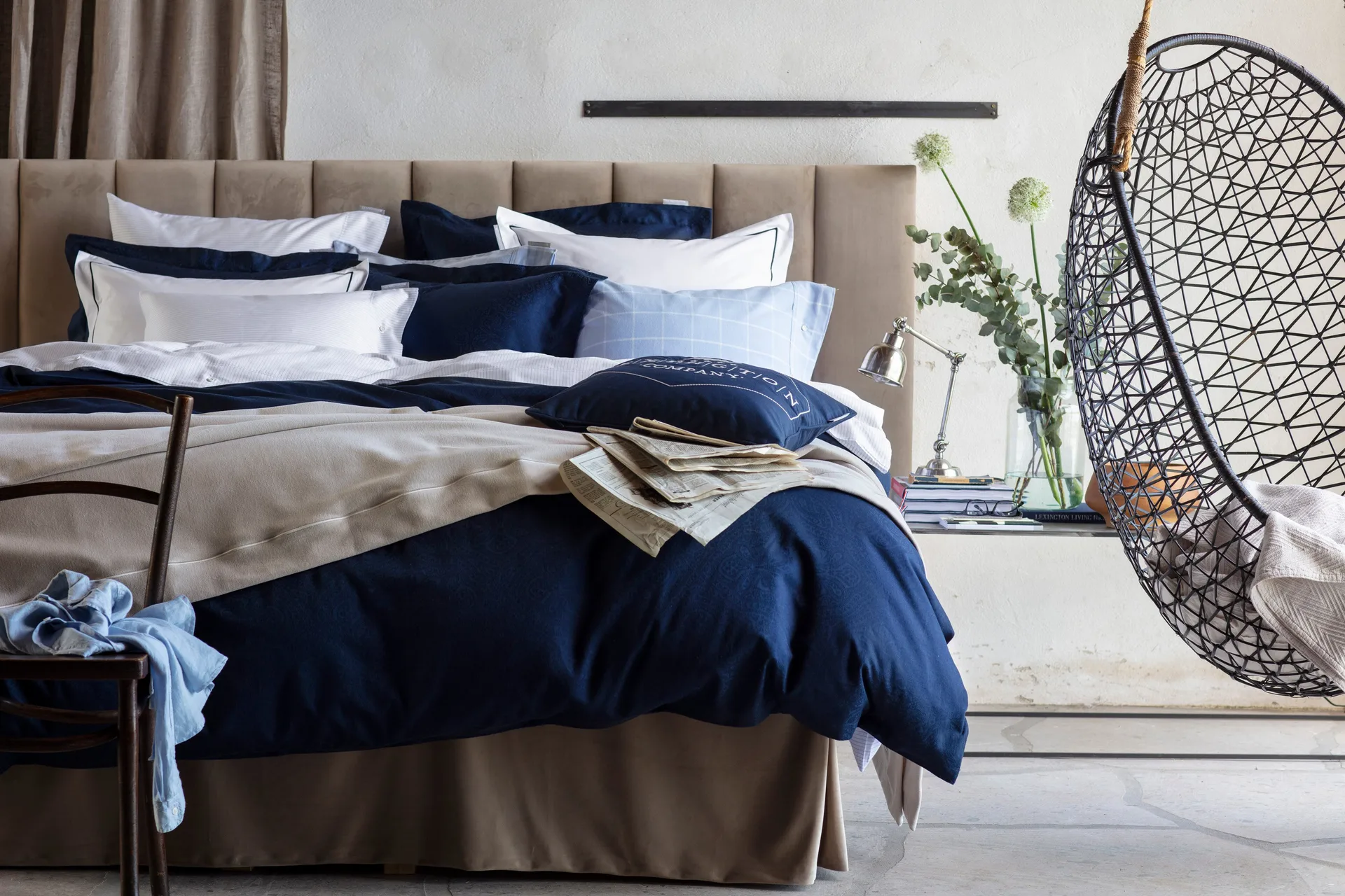 Couvre-lit Hotel Velvet 160x240 cm, Beige Lexington