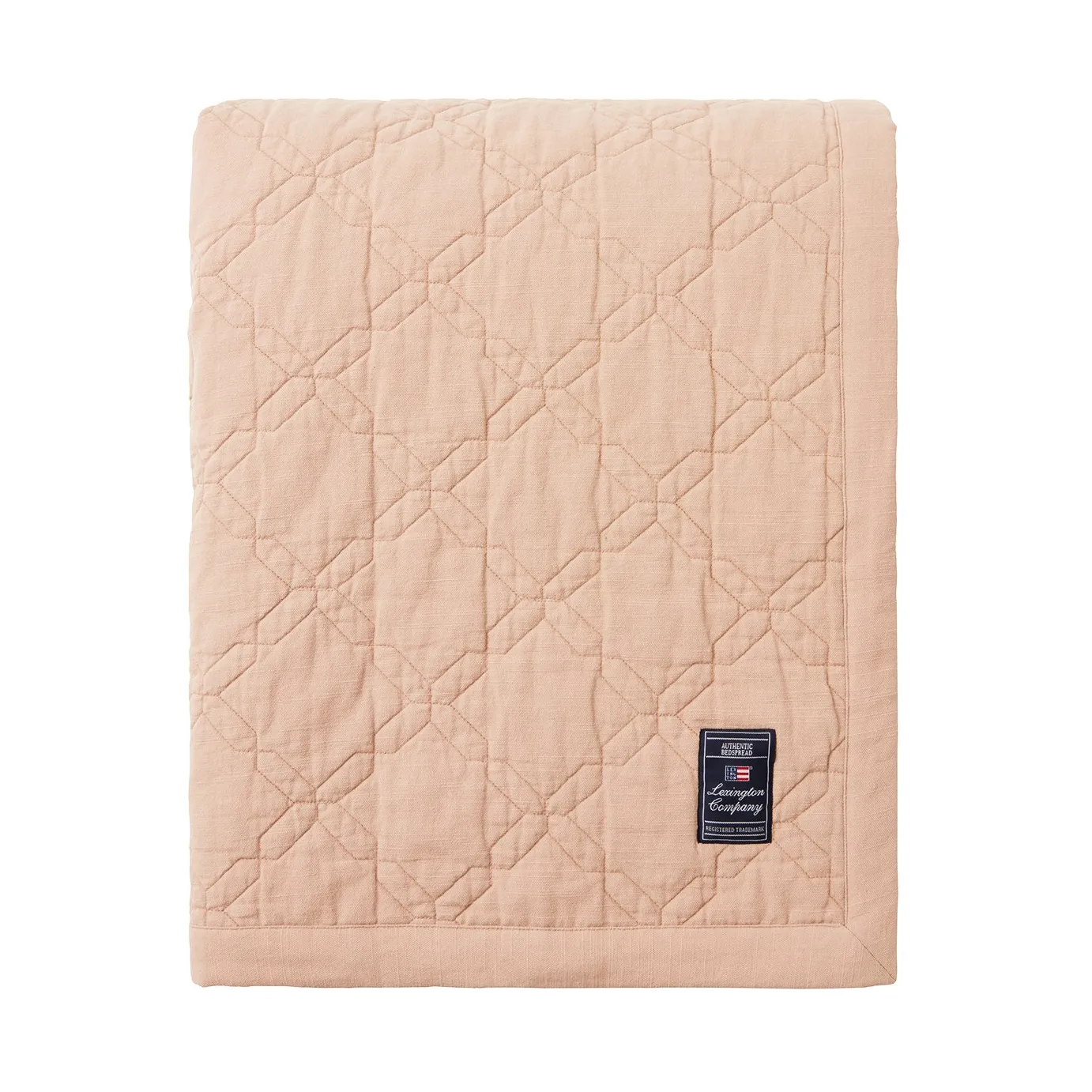 Couvre-lit Quilted Recycled Cotton 260x240 cm, Beige Lexington