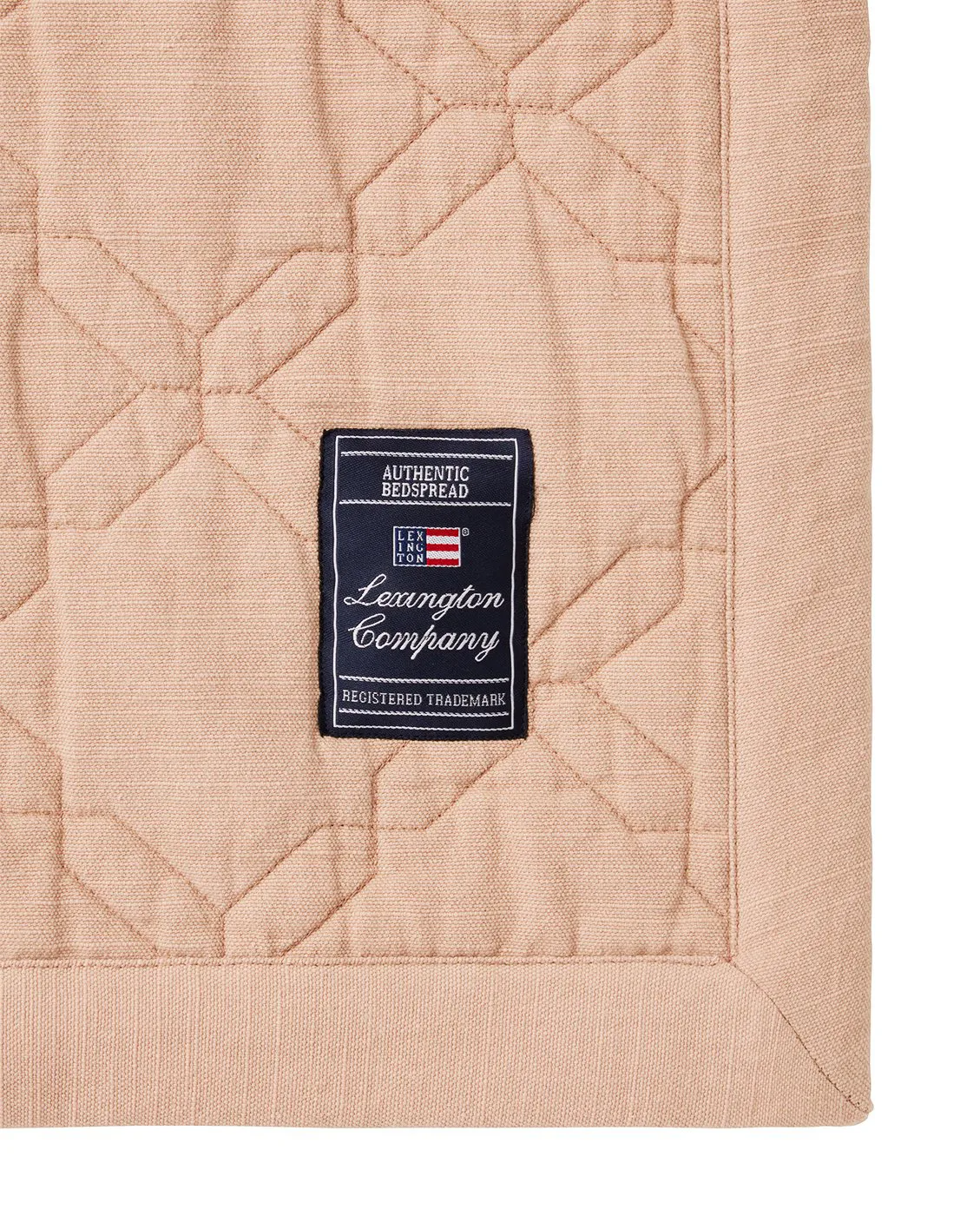 Couvre-lit Quilted Recycled Cotton 260x240 cm, Beige Lexington