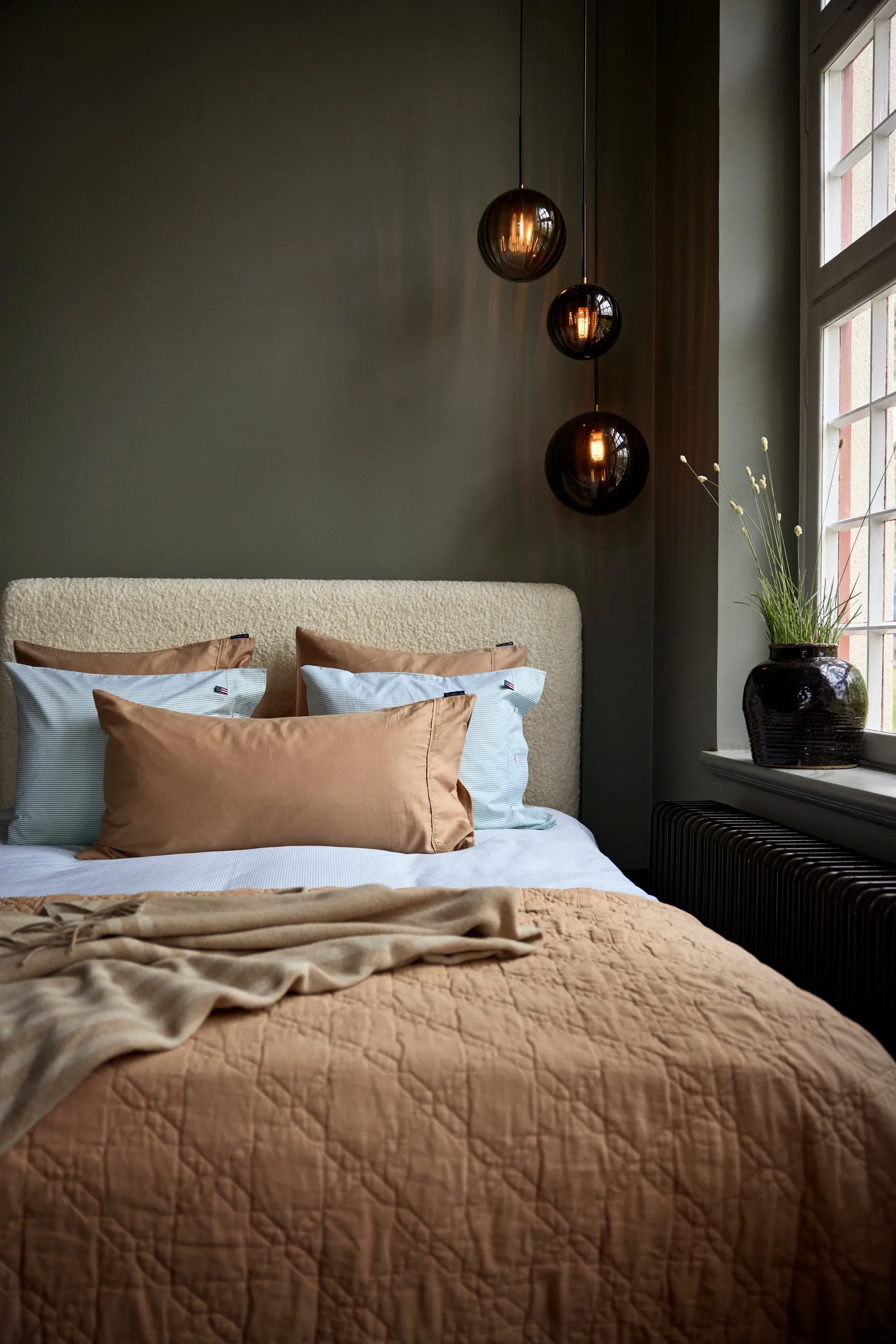 Couvre-lit Quilted Recycled Cotton 260x240 cm, Beige Lexington