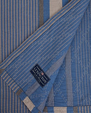 Couvre-lit Side Striped Soft Quilted 160x240 cm - Blue - Lexington
