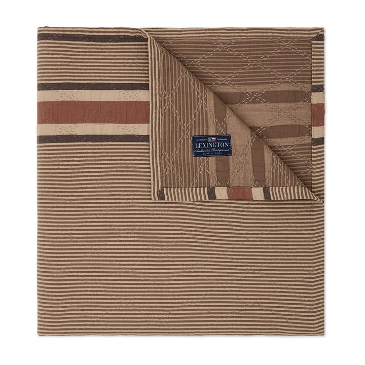 Couvre-lit Side Striped Soft Quilted 240x260 cm - Beige - Lexington