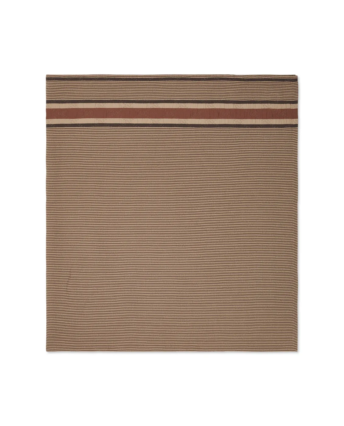 Couvre-lit Side Striped Soft Quilted 240x260 cm, Beige Lexington