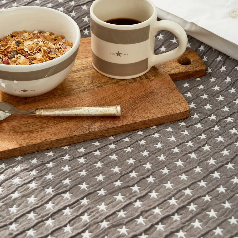 Couvre-lit Star, navy, 260x240 Lexington