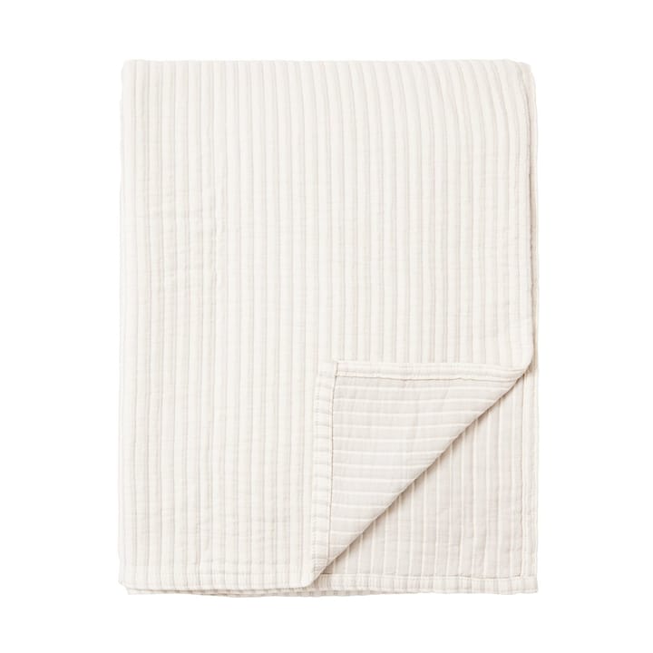 Couvre-lit Striped Reversable Oraginc Cotton 260x240 cm - Off white - Lexington