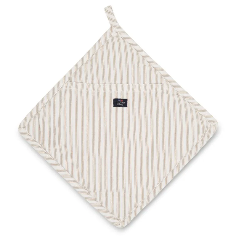 Dessous de plat Icons Herringbone Striped, Beige-white Lexington