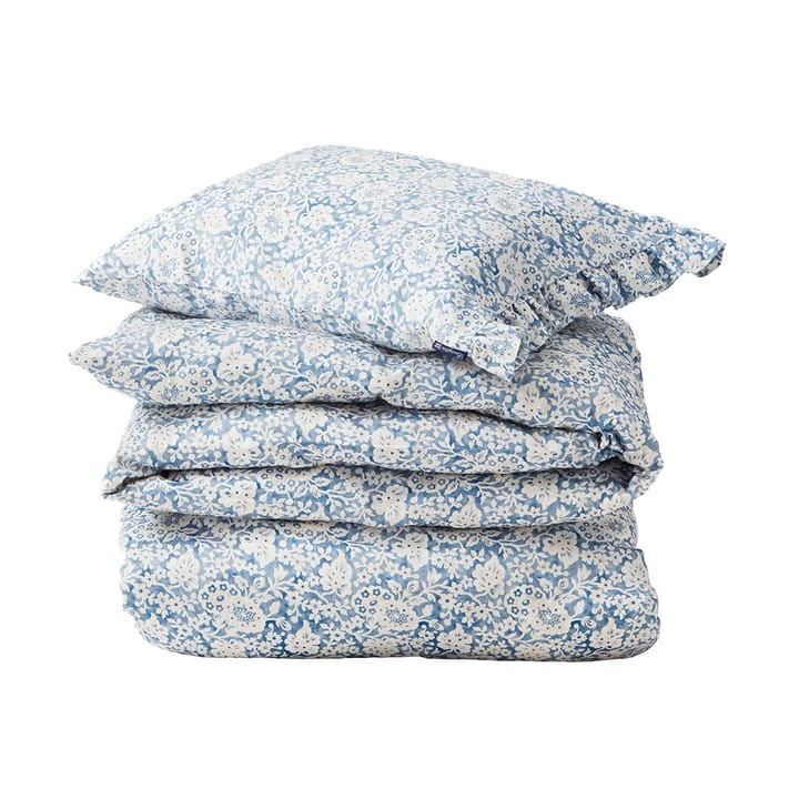 Ensemble de lit Blue Floral Printed Cotton Sateen - 50x60 cm, 220x220 cm - Lexington