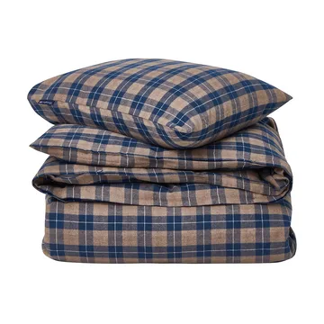 Ensemble de lit Checked Flannel 150x210 cm - Denim blue-beige - Lexington